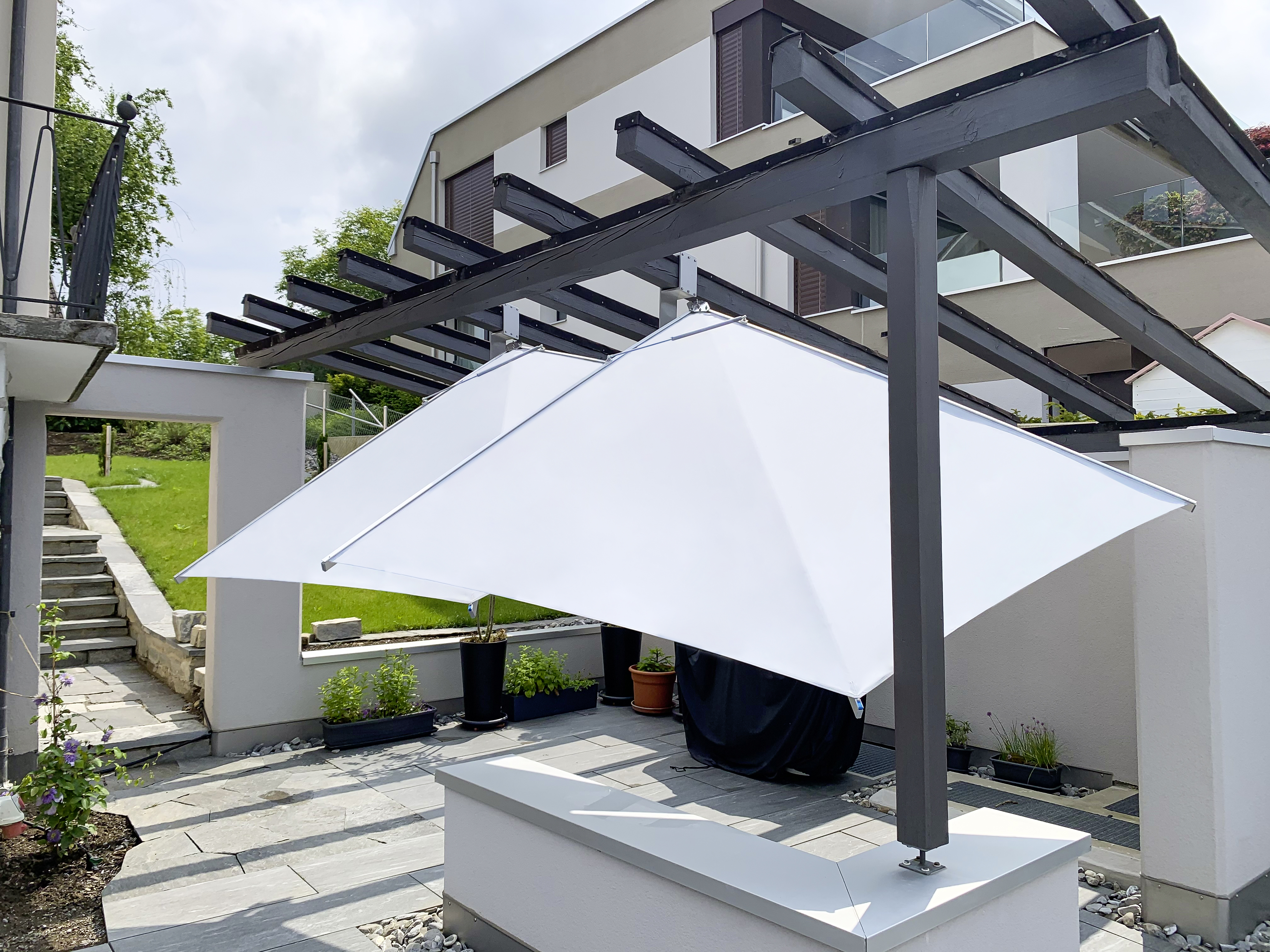 Fächermarkise für flexiblen Sonnenschutz