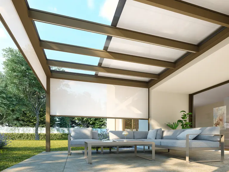 Terrassenüberdachung aus Glas